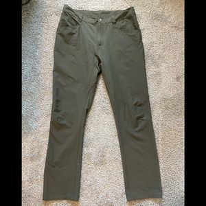North Face Men Nylon Slacks Dark Green Size 32 Reg